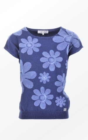 Feminine short-sleeved Indigo Pullover for Women fra Piece of Blue