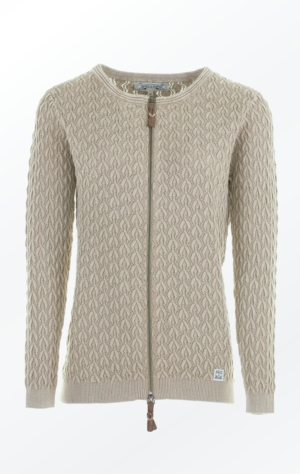Summer-like Cardigan Knitted in a Feminine Pattern for Women from Piece of Blue
