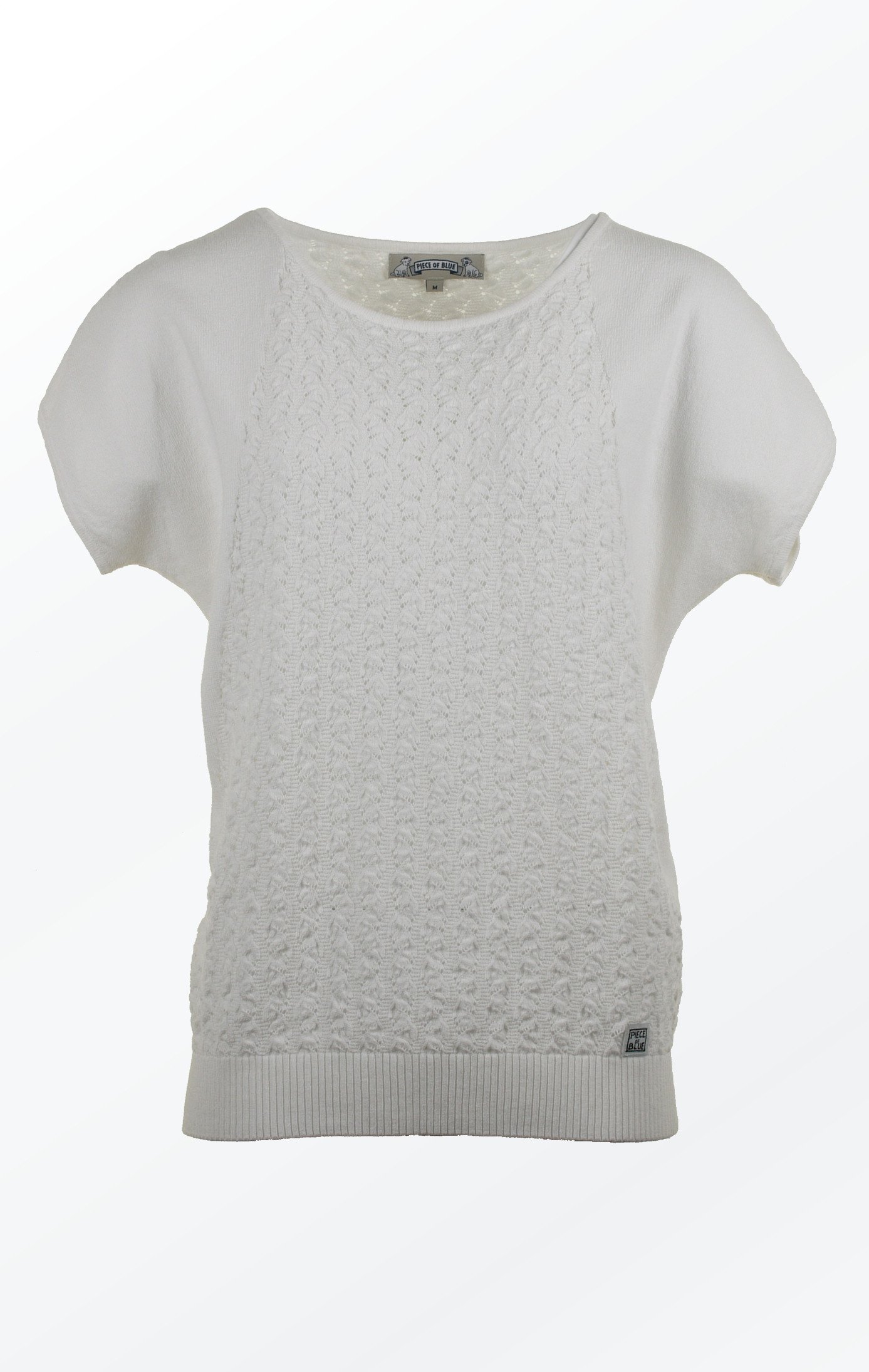 WING-SLEEVED PULLOVER - WHITE - Piece of Blue