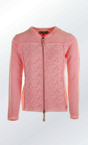 Cool and Feminine Cardigan for Women in Coral from Piece of Blue
