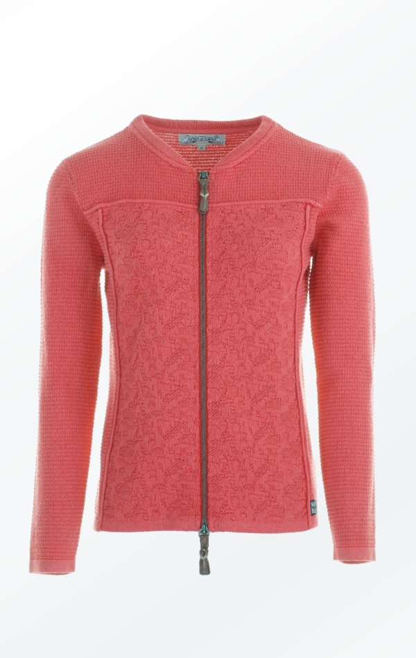Cool and Feminine Cardigan for Women in Red from  Piece of Blue